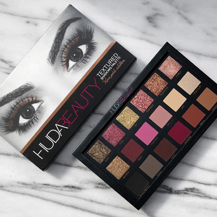 HUDA BEAUTY Textured Shadows Palette Rose Gold Edition