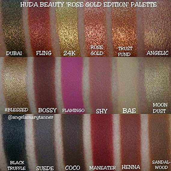 HUDA BEAUTY Textured Shadows Palette Rose Gold Edition