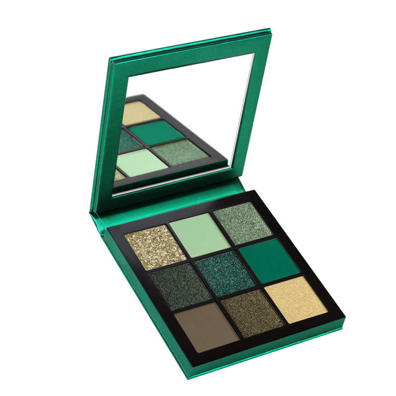 Huda beauty emerald obsessions eyeshadow palette